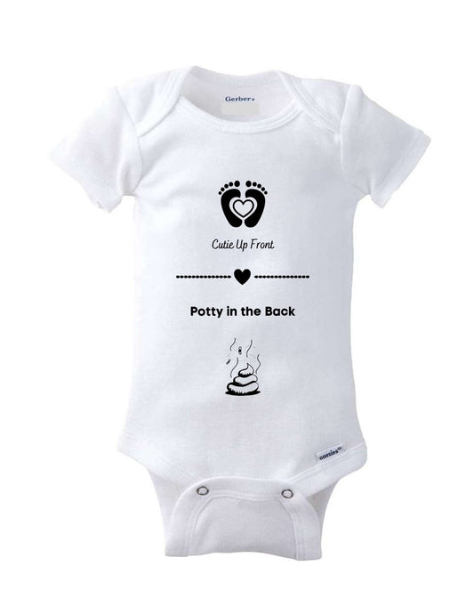 Potty-Training Cutie: Adorable Baby Onesie for Stylish Comfort