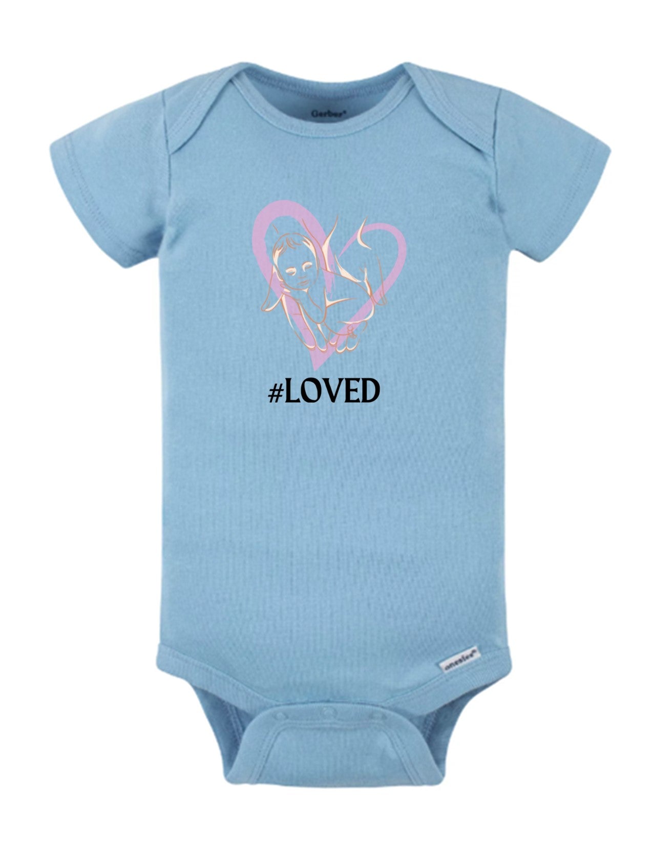 Loved: Embrace Cuteness with Our Adorable Baby Onesie 1