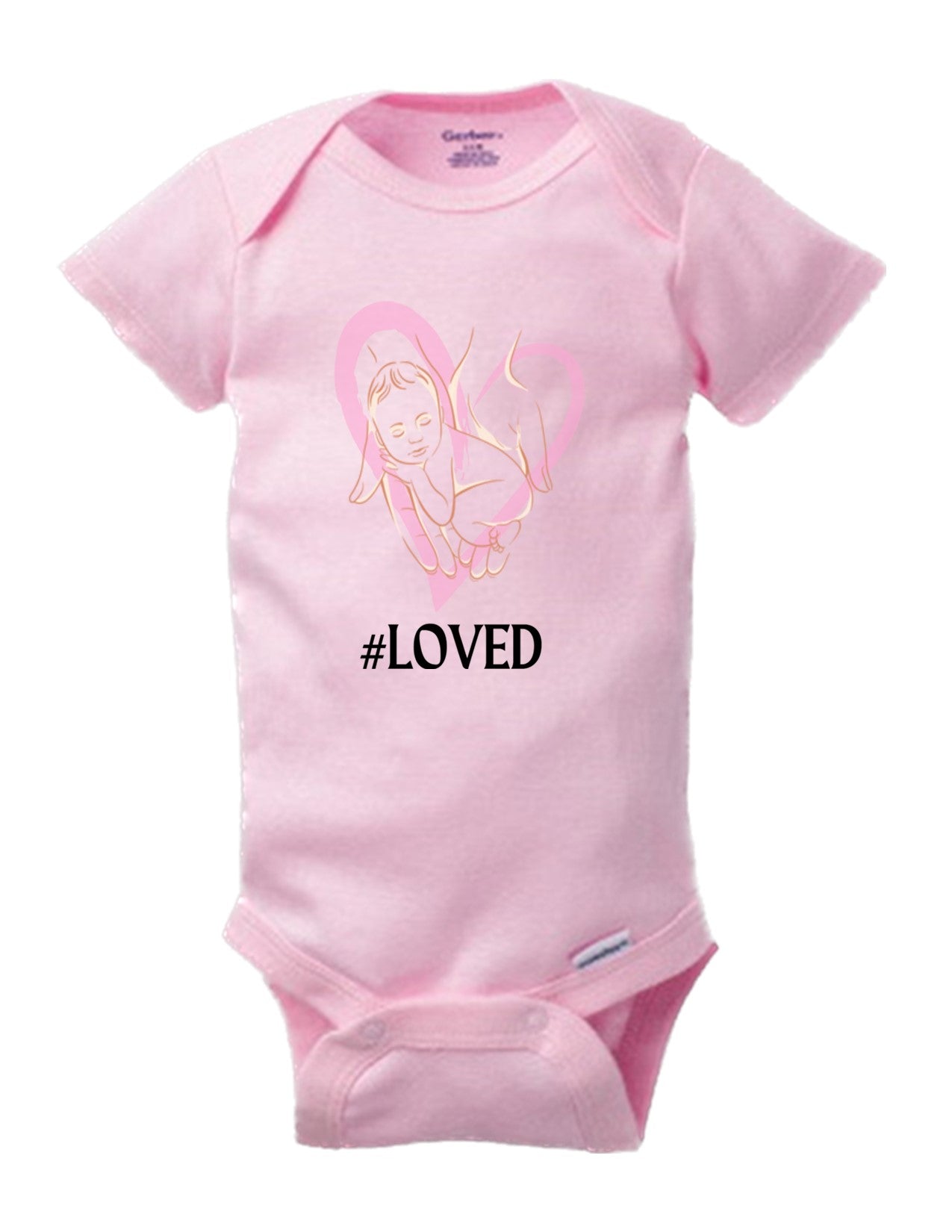 Loved: Embrace Cuteness with Our Adorable Baby Onesie 2