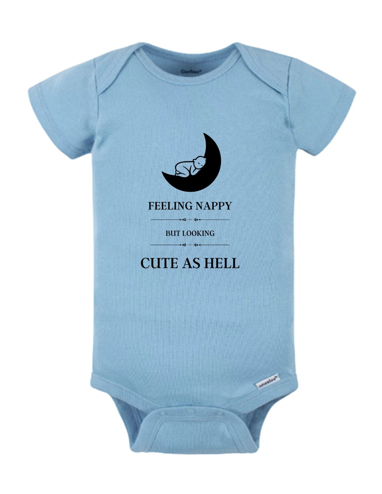 Adorable and Hilarious – Nappy But Cute Funny Baby Onesie for Your Little Joy 1