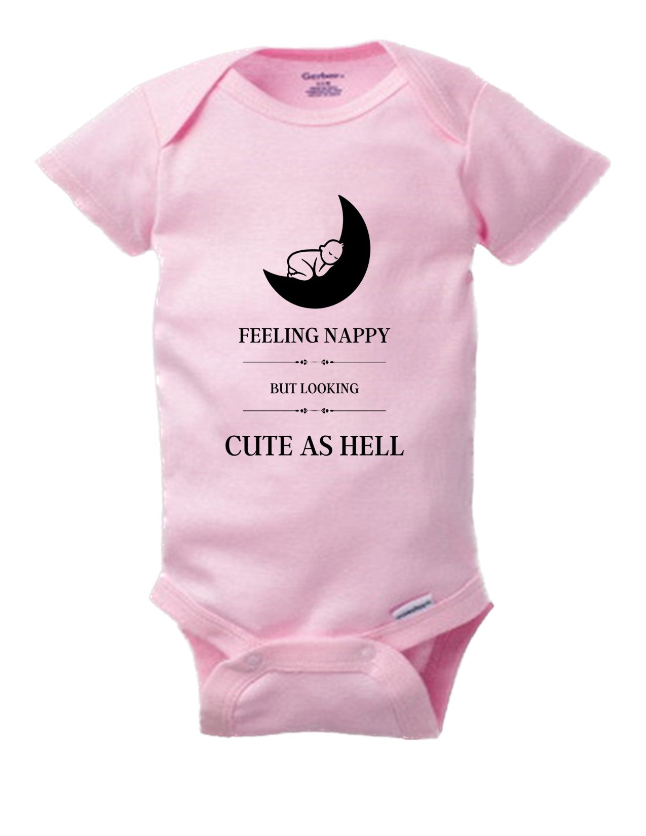 Adorable and Hilarious – Nappy But Cute Funny Baby Onesie for Your Little Joy 2