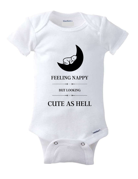 Adorable and Hilarious – Nappy But Cute Funny Baby Onesie for Your Little Joy 