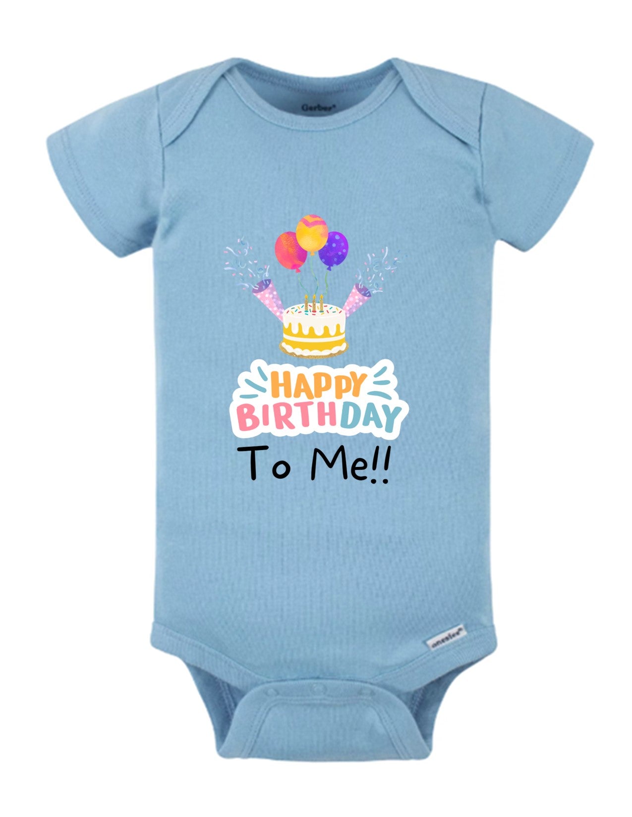 Celebration Bliss: Happy Birthday to Me Adorable Baby Onesie 2