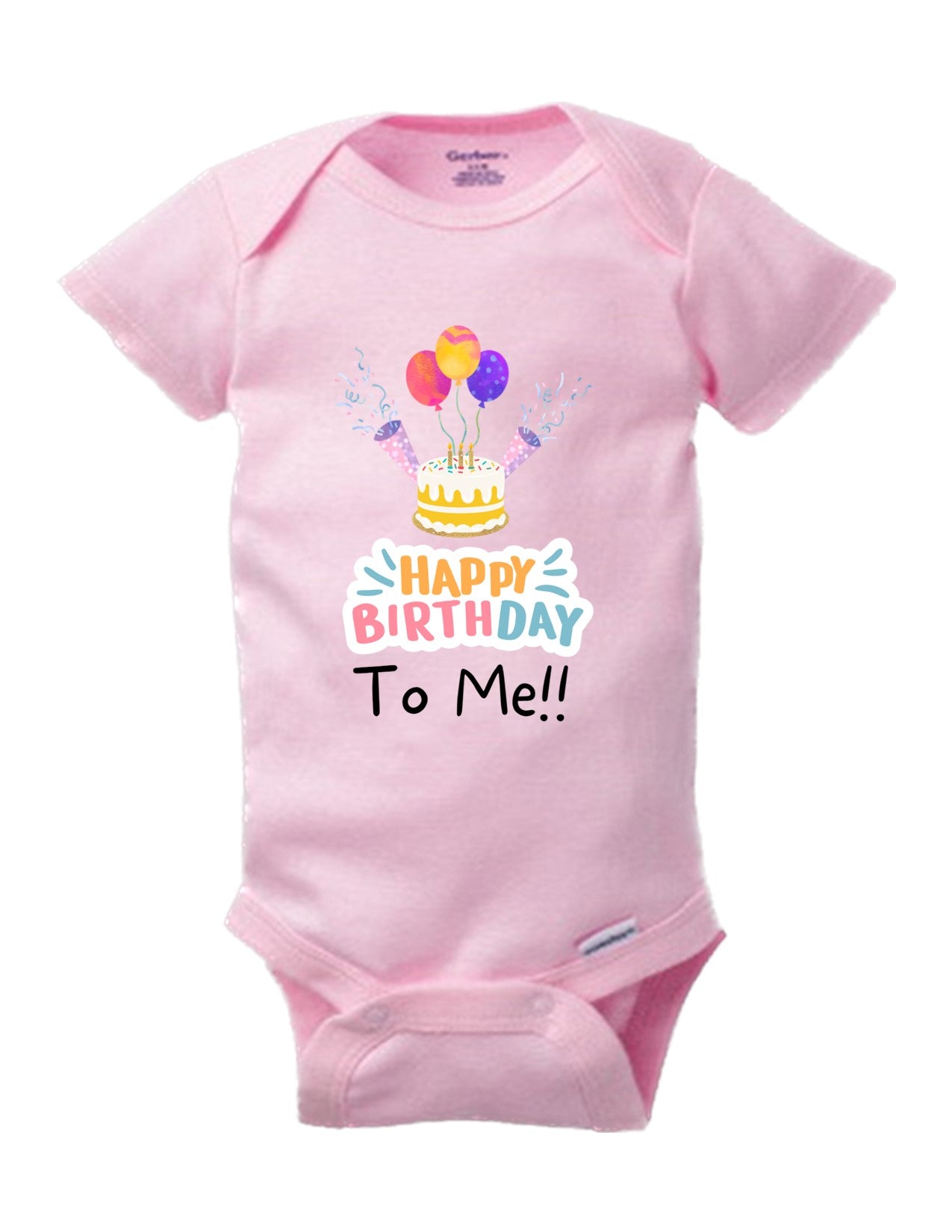 Celebration Bliss: Happy Birthday to Me Adorable Baby Onesie 1