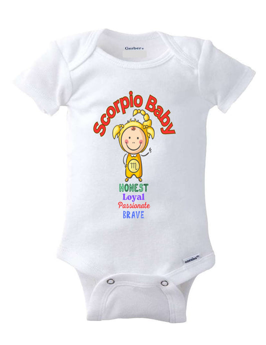 Scorpio Baby Onesie – Adorable Zodiac-themed Infant Apparel 