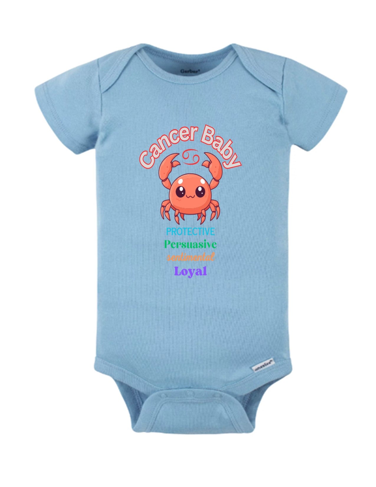 Cancer Baby Onesie - Adorable Zodiac-Inspired Infant Apparel for Your Little Crab 1