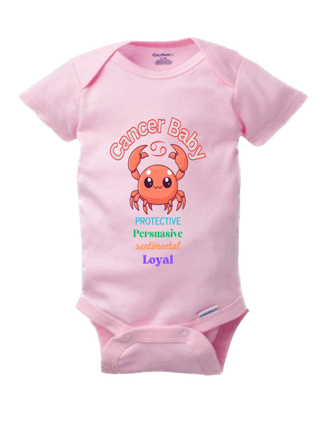 Cancer Baby Onesie - Adorable Zodiac-Inspired Infant Apparel for Your Little Crab 2