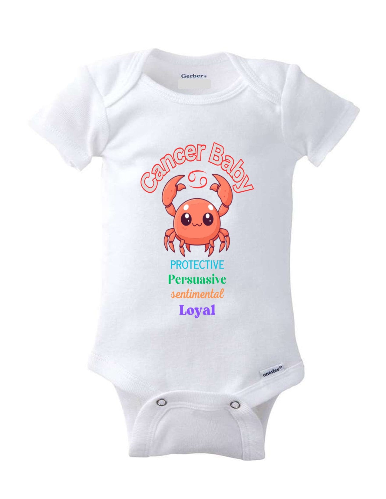 Cancer Baby Onesie - Adorable Zodiac-Inspired Infant Apparel for Your Little Crab