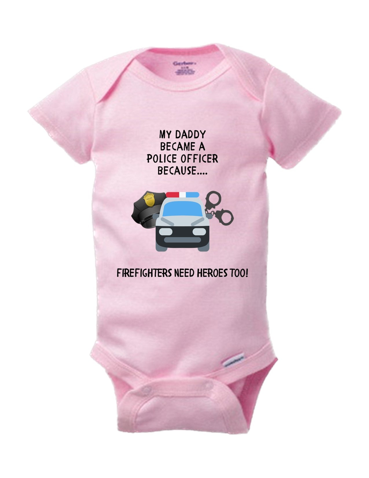 Daddy's Little Cop Hero: Adorable Baby Onesie for Your Brave Little One 2