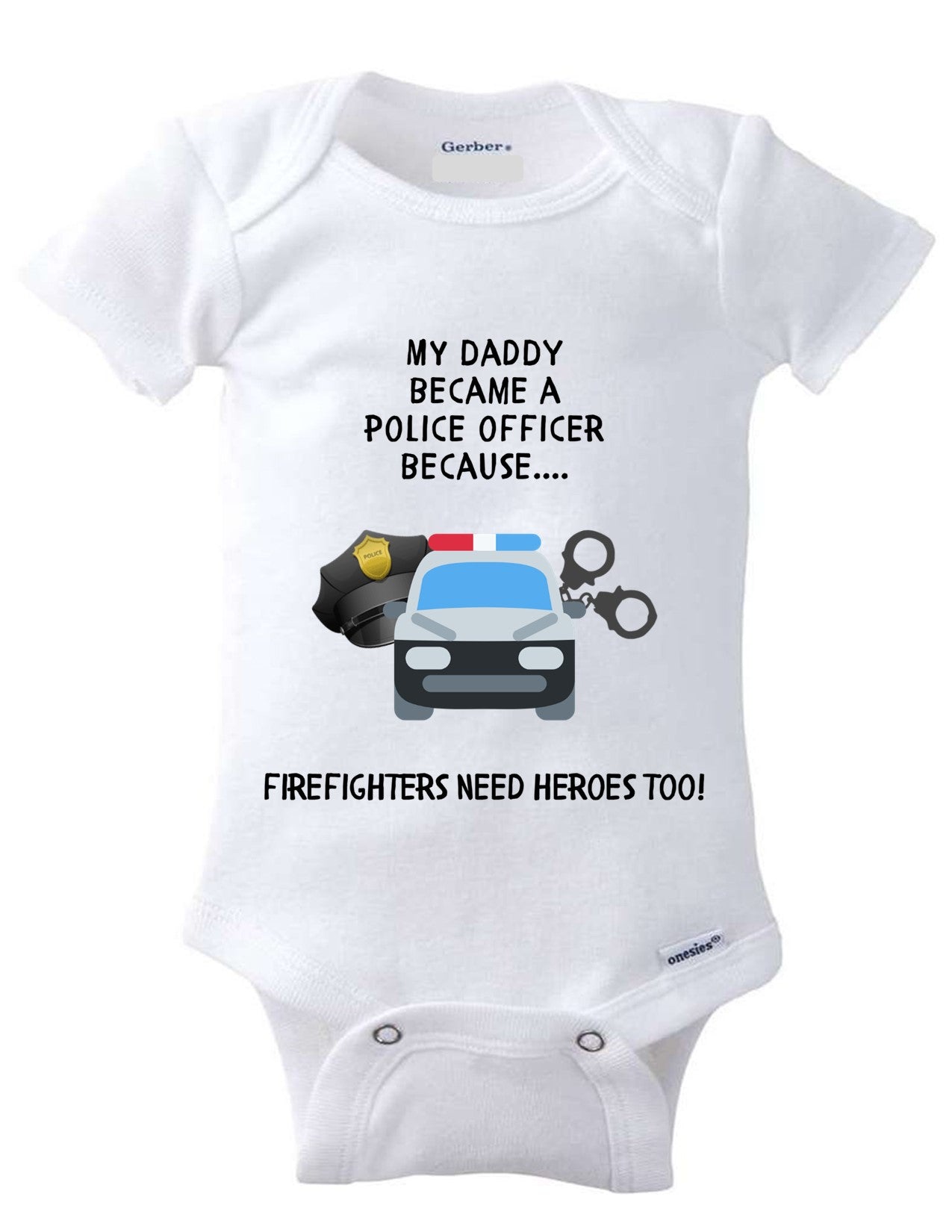 Daddy's Little Cop Hero: Adorable Baby Onesie for Your Brave Little One 1