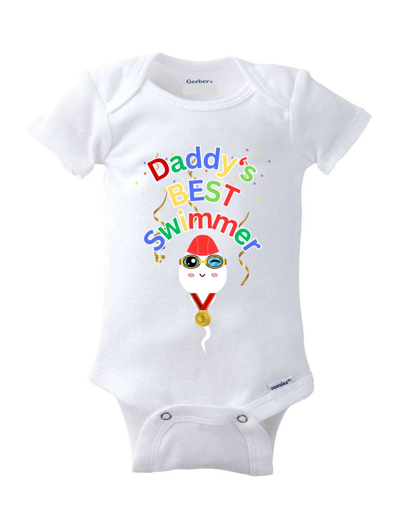 Daddy's Best Swimmer - Hilarious Baby Onesie for Your Little Water Enthusiast