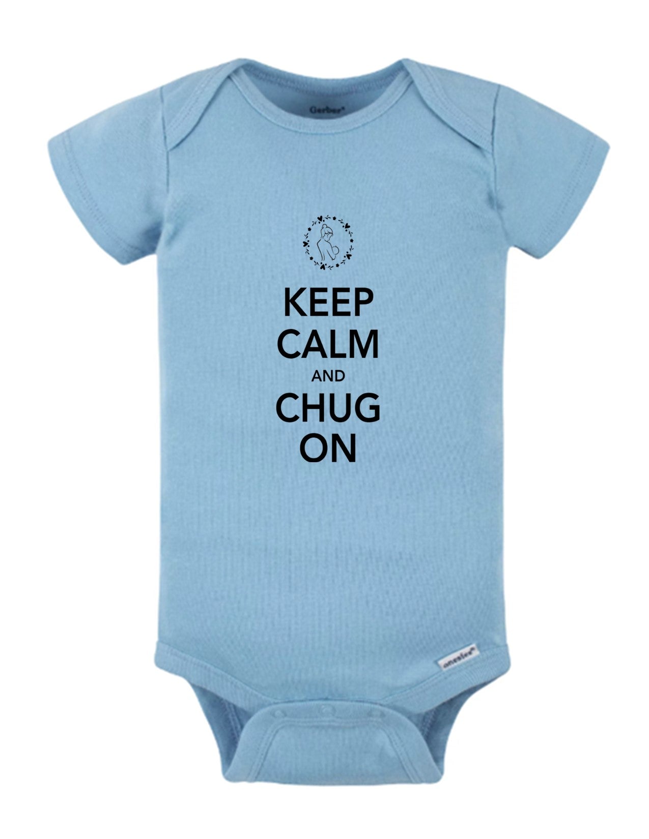 Charming Keep Calm Chug On Baby Onesie for Comfort and Style 2