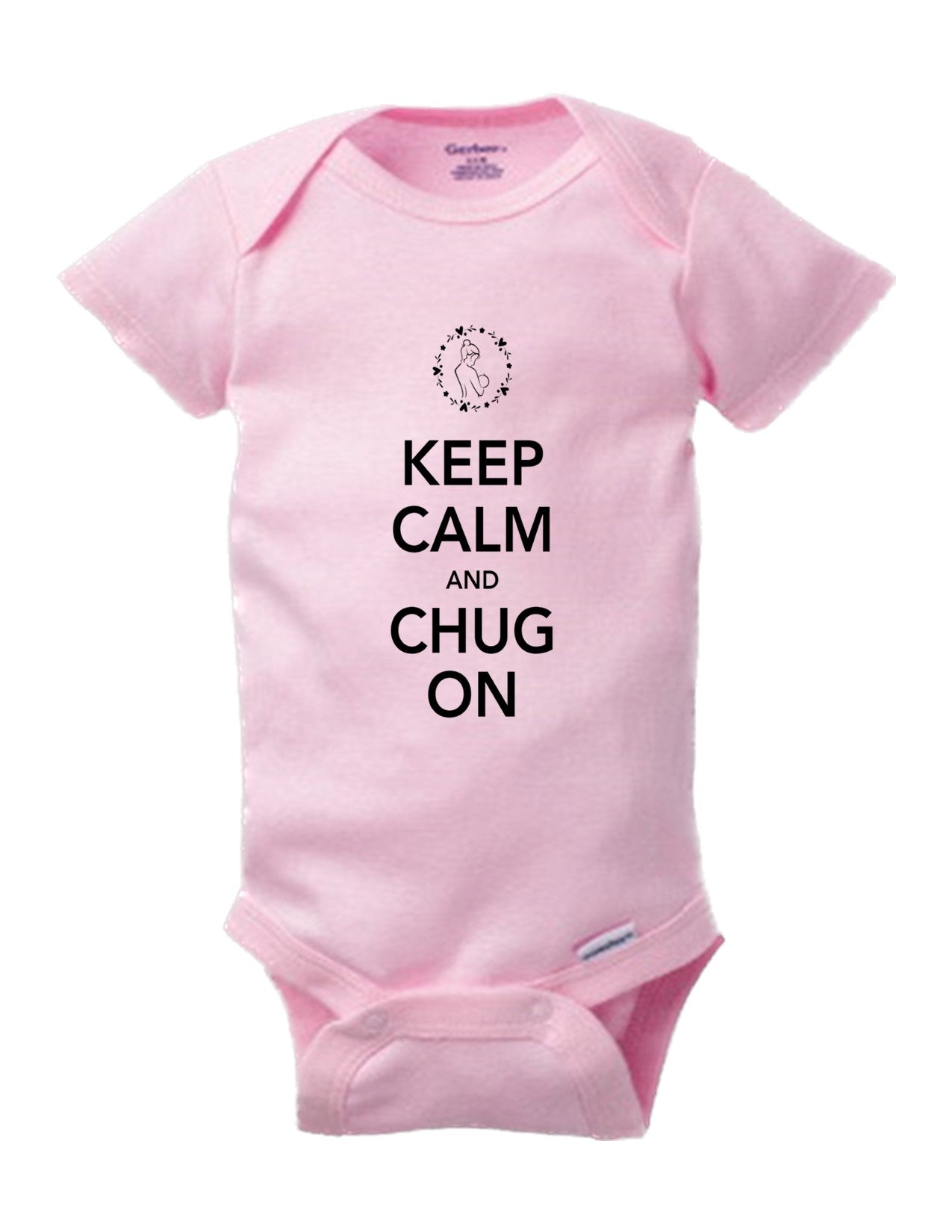 Charming Keep Calm Chug On Baby Onesie for Comfort and Style 1